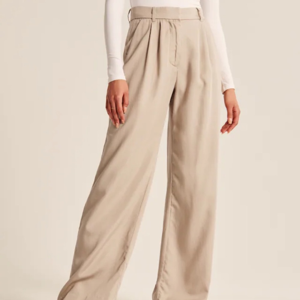 NWT A&F Tailored Wide Leg Pant